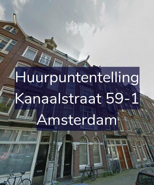 Foto gevel Huurpuntentelling voor Kanaalstraat 59-1, Amsterdam