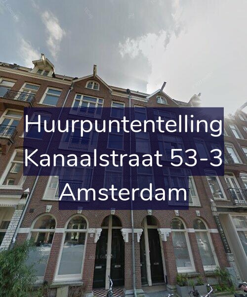 Foto gevel Huurpuntentelling voor Kanaalstraat 53-3, Amsterdam