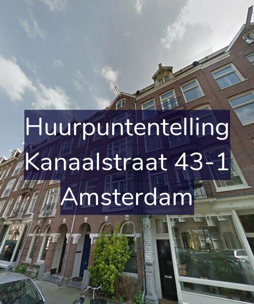Foto gevel Huurpuntentelling voor Kanaalstraat 43-1, Amsterdam
