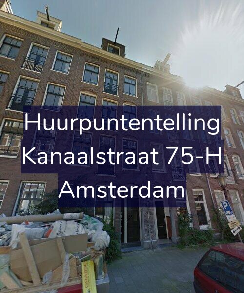 Foto gevel Huurpuntentelling voor Kanaalstraat 75-H, Amsterdam