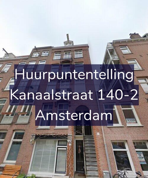 Foto gevel Huurpuntentelling voor Kanaalstraat 140-2, Amsterdam