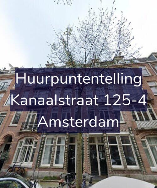 Foto gevel Huurpuntentelling voor Kanaalstraat 125-4, Amsterdam