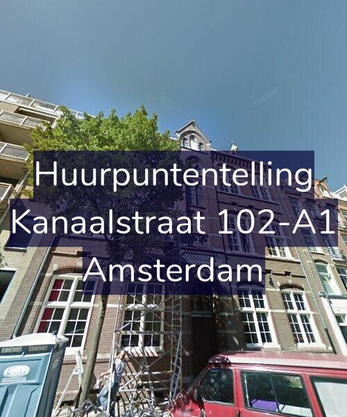 Foto gevel Huurpuntentelling voor Kanaalstraat 102-A1, Amsterdam