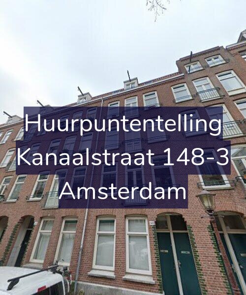 Foto gevel Huurpuntentelling voor Kanaalstraat 148-3, Amsterdam