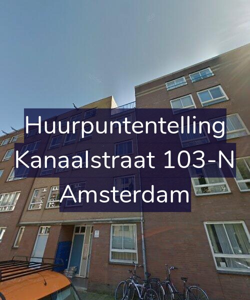 Foto gevel Huurpuntentelling voor Kanaalstraat 103-N, Amsterdam