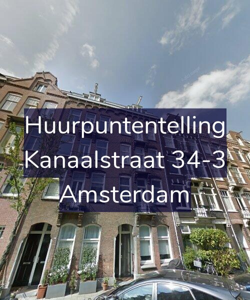 Foto gevel Huurpuntentelling voor Kanaalstraat 34-3, Amsterdam