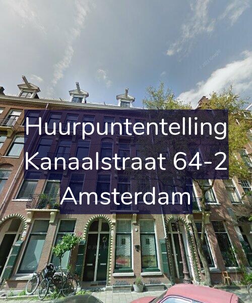 Foto gevel Huurpuntentelling voor Kanaalstraat 64-2, Amsterdam