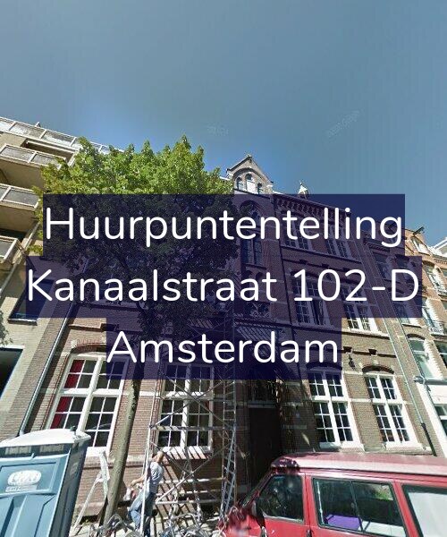 Foto gevel Huurpuntentelling voor Kanaalstraat 102-D, Amsterdam