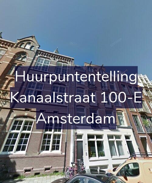 Foto gevel Huurpuntentelling voor Kanaalstraat 100-E, Amsterdam