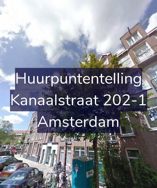 Foto gevel Huurpuntentelling voor Kanaalstraat 202-1, Amsterdam