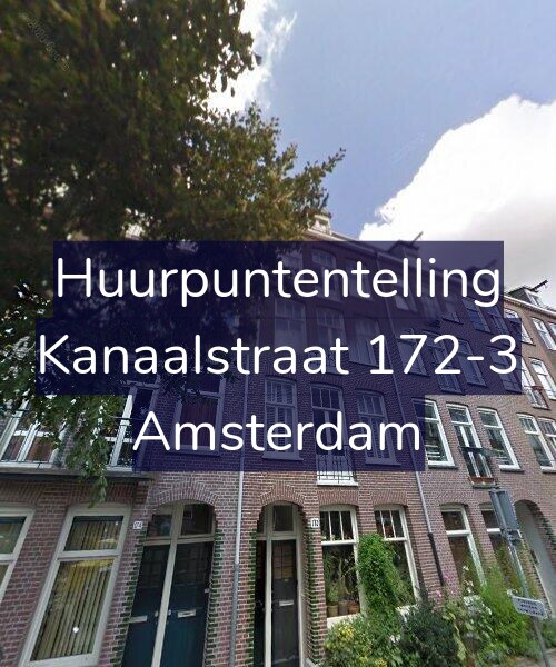 Foto gevel Huurpuntentelling voor Kanaalstraat 172-3, Amsterdam
