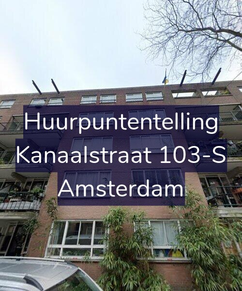 Foto gevel Huurpuntentelling voor Kanaalstraat 103-S, Amsterdam