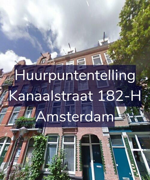 Foto gevel Huurpuntentelling voor Kanaalstraat 182-H, Amsterdam