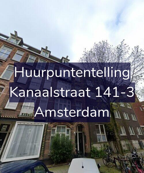 Foto gevel Huurpuntentelling voor Kanaalstraat 141-3, Amsterdam