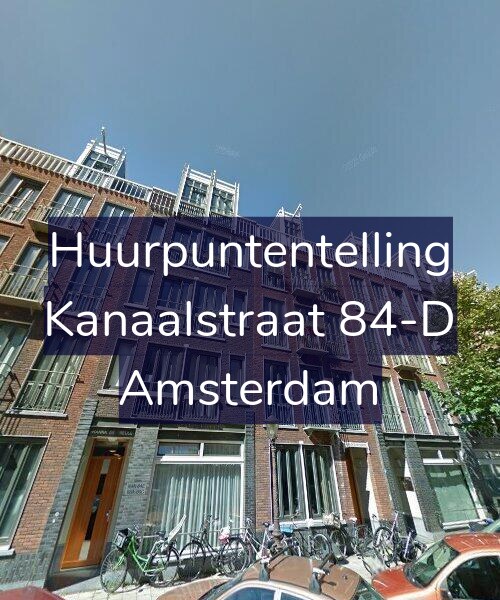 Foto gevel Huurpuntentelling voor Kanaalstraat 84-D, Amsterdam