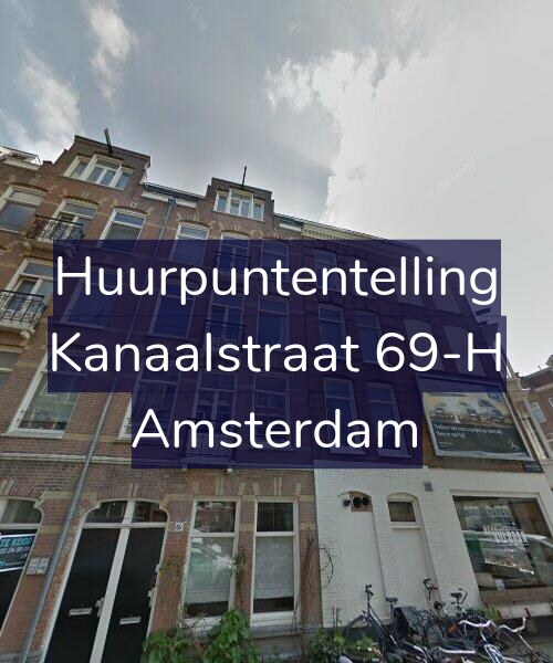 Foto gevel Huurpuntentelling voor Kanaalstraat 69-H, Amsterdam