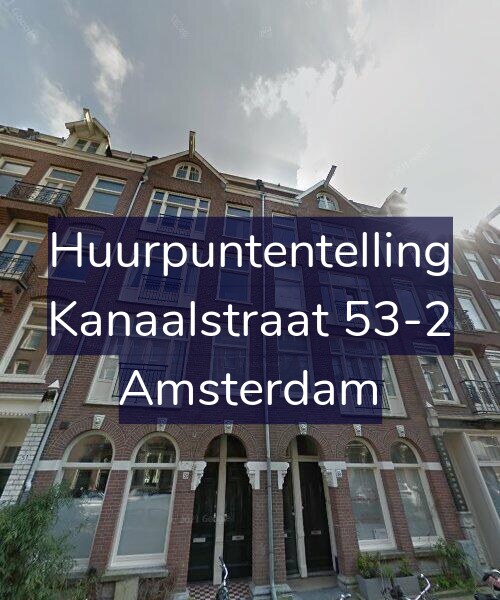 Foto gevel Huurpuntentelling voor Kanaalstraat 53-2, Amsterdam