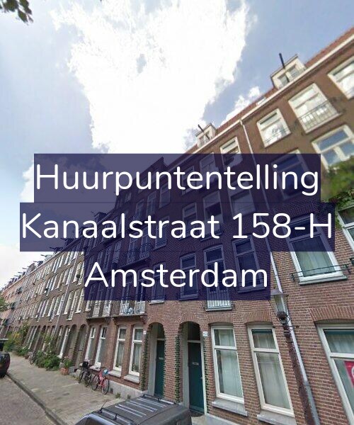 Foto gevel Huurpuntentelling voor Kanaalstraat 158-H, Amsterdam