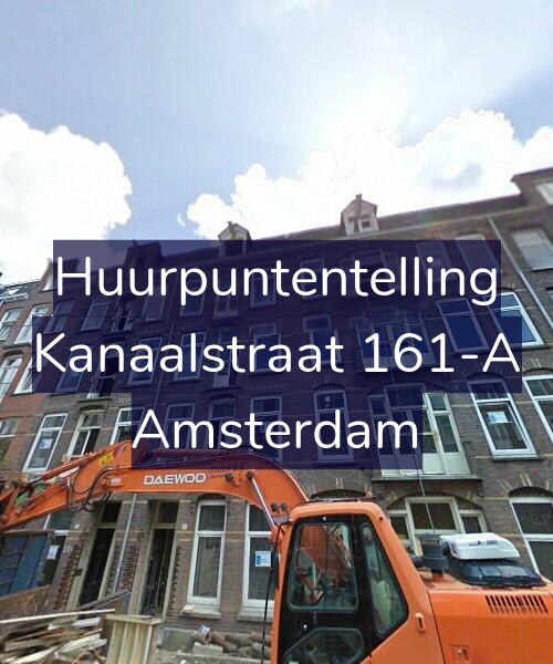 Foto gevel Huurpuntentelling voor Kanaalstraat 161-A, Amsterdam