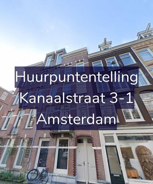 Foto gevel Huurpuntentelling voor Kanaalstraat 3-1, Amsterdam