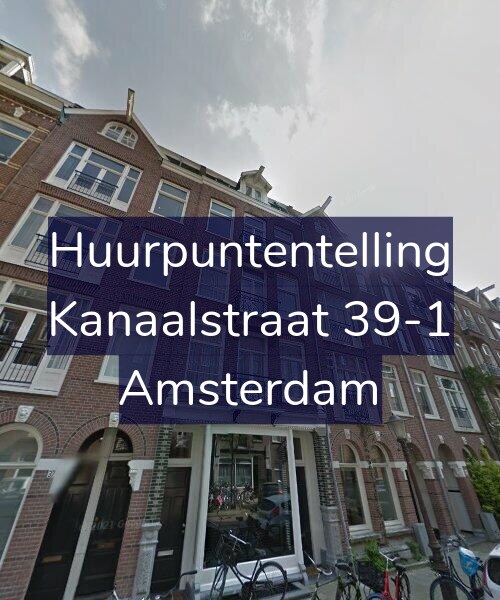 Foto gevel Huurpuntentelling voor Kanaalstraat 39-1, Amsterdam
