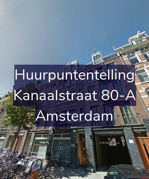 Foto gevel Huurpuntentelling voor Kanaalstraat 80-A, Amsterdam