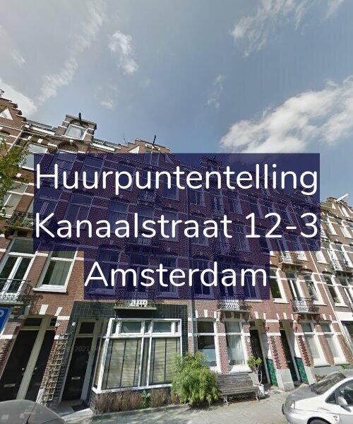 Foto gevel Huurpuntentelling voor Kanaalstraat 12-3, Amsterdam