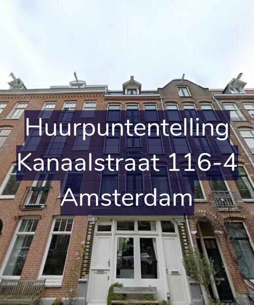 Foto gevel Huurpuntentelling voor Kanaalstraat 116-4, Amsterdam
