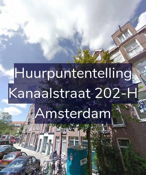 Foto gevel Huurpuntentelling voor Kanaalstraat 202-H, Amsterdam