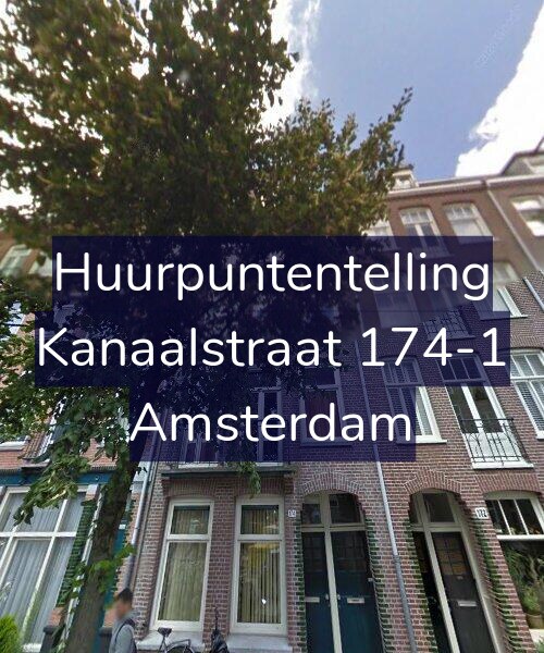 Foto gevel Huurpuntentelling voor Kanaalstraat 174-1, Amsterdam