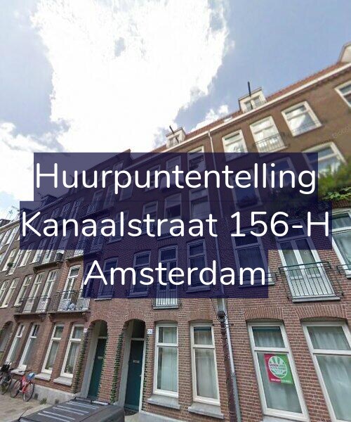 Foto gevel Huurpuntentelling voor Kanaalstraat 156-H, Amsterdam
