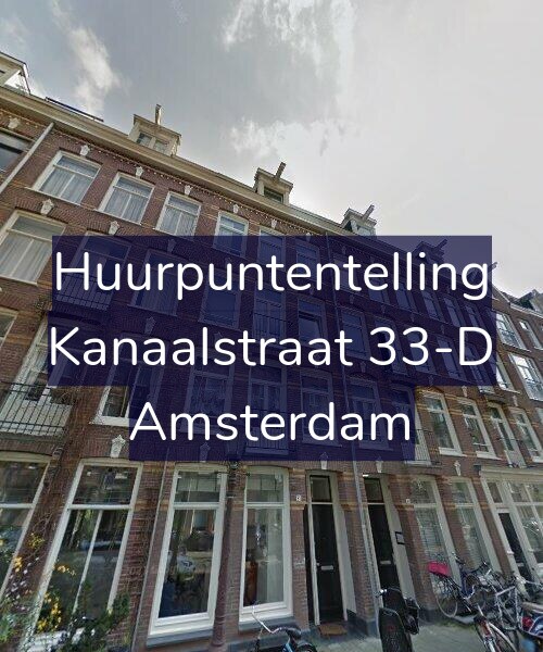Foto gevel Huurpuntentelling voor Kanaalstraat 33-D, Amsterdam