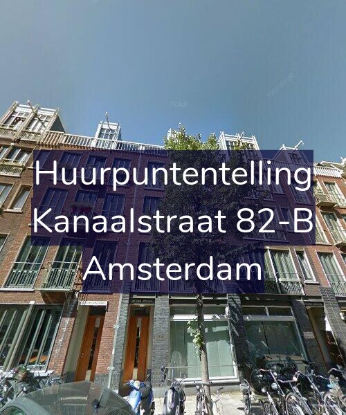 Foto gevel Huurpuntentelling voor Kanaalstraat 82-B, Amsterdam
