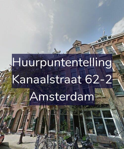 Foto gevel Huurpuntentelling voor Kanaalstraat 62-2, Amsterdam