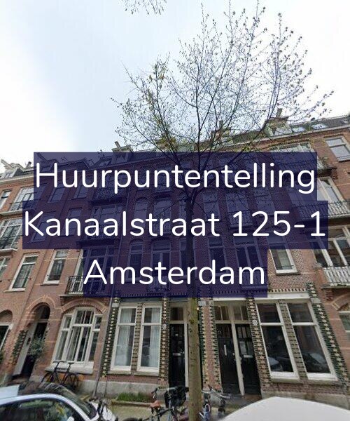 Foto gevel Huurpuntentelling voor Kanaalstraat 125-1, Amsterdam