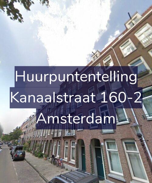 Foto gevel Huurpuntentelling voor Kanaalstraat 160-2, Amsterdam