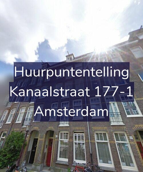 Foto gevel Huurpuntentelling voor Kanaalstraat 177-1, Amsterdam