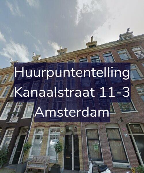 Foto gevel Huurpuntentelling voor Kanaalstraat 11-3, Amsterdam
