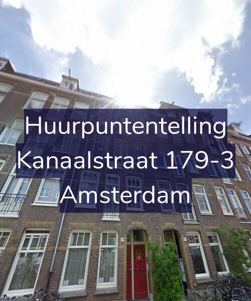 Foto gevel Huurpuntentelling voor Kanaalstraat 179-3, Amsterdam