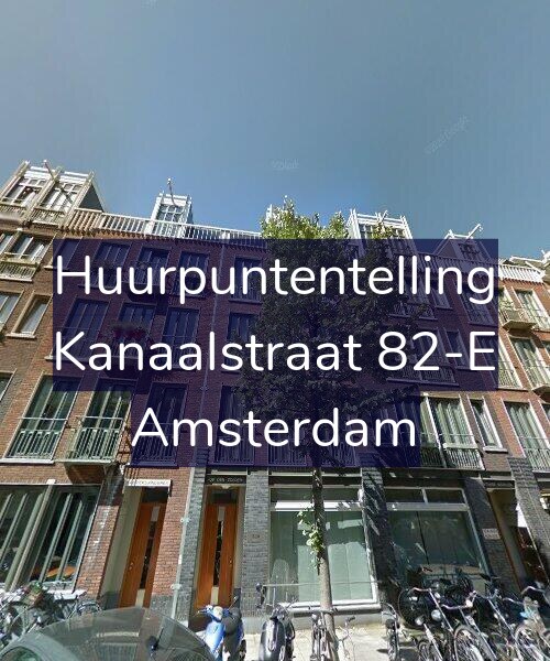 Foto gevel Huurpuntentelling voor Kanaalstraat 82-E, Amsterdam