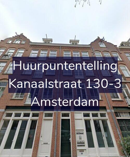 Foto gevel Huurpuntentelling voor Kanaalstraat 130-3, Amsterdam