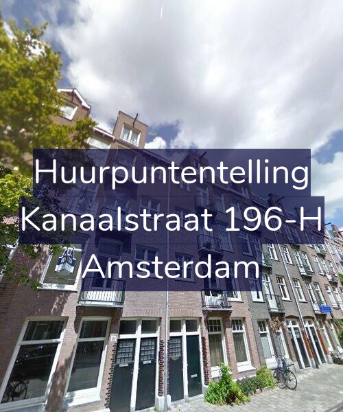 Foto gevel Huurpuntentelling voor Kanaalstraat 196-H, Amsterdam