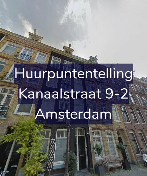 Foto gevel Huurpuntentelling voor Kanaalstraat 9-2, Amsterdam