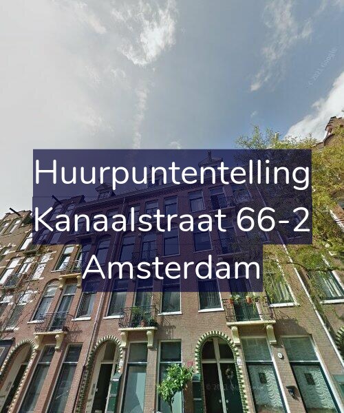 Foto gevel Huurpuntentelling voor Kanaalstraat 66-2, Amsterdam