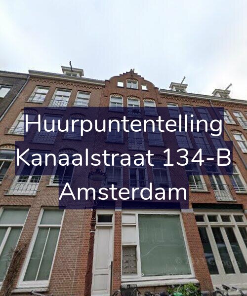Foto gevel Huurpuntentelling voor Kanaalstraat 134-B, Amsterdam