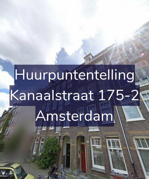 Foto gevel Huurpuntentelling voor Kanaalstraat 175-2, Amsterdam