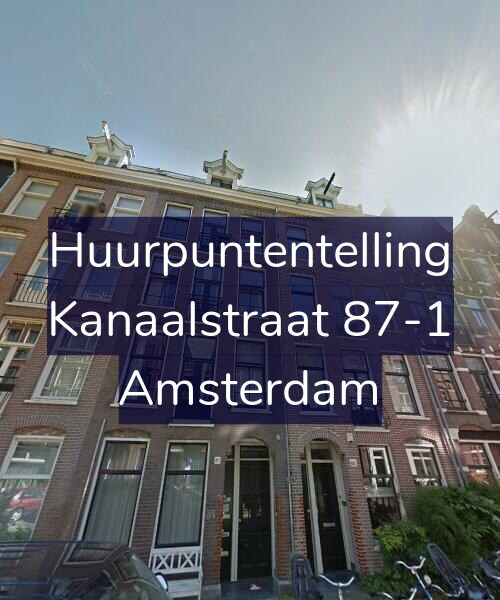 Foto gevel Huurpuntentelling voor Kanaalstraat 87-1, Amsterdam
