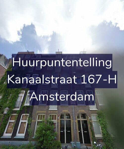 Foto gevel Huurpuntentelling voor Kanaalstraat 167-H, Amsterdam