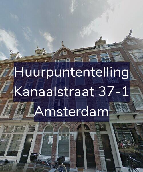 Foto gevel Huurpuntentelling voor Kanaalstraat 37-1, Amsterdam