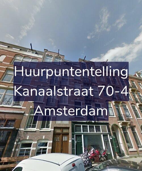 Foto gevel Huurpuntentelling voor Kanaalstraat 70-4, Amsterdam